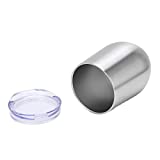 Copas de vino de 12 oz, diseño de tapa Copa de vino de acero inoxidable Reducción de salpicaduras Colores brillantes Fácil de limpiar Tecnología de aislamiento avanzada